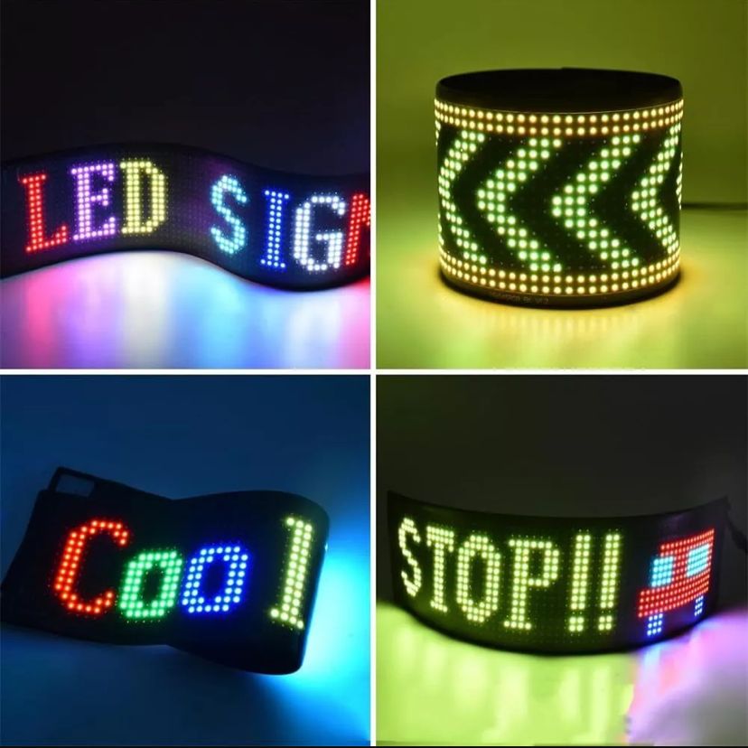🌈✨ Pantalla LED RGB Flexible 17x7 Personalizable