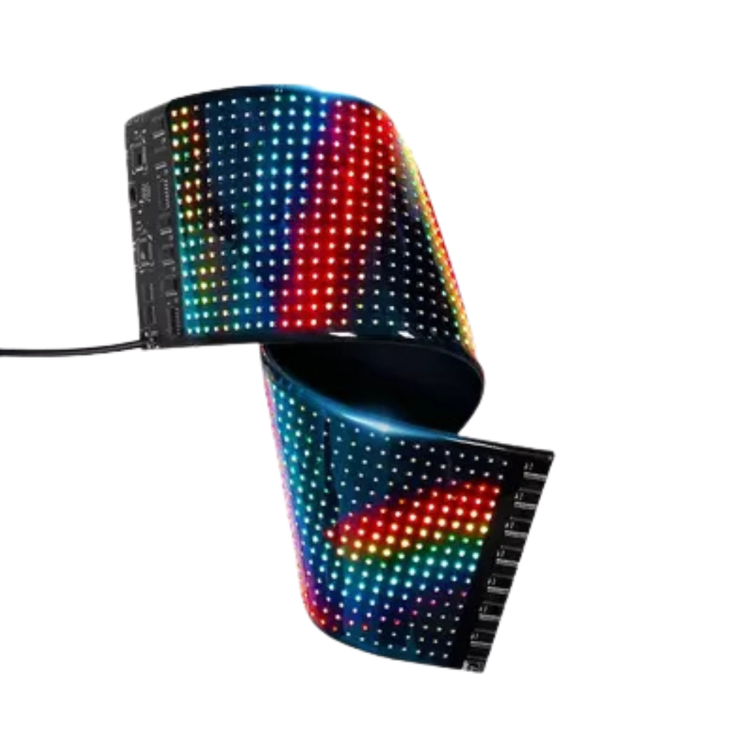 🌈✨ Pantalla LED RGB Flexible 17x7 Personalizable